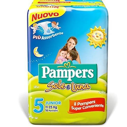 Pampers Sun & Moon Junior - Taille 5 (11-25kg) 16 Pieces