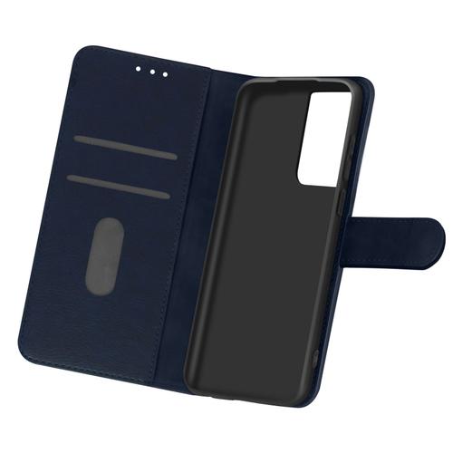 Étui Samsung Galaxy S21 Ultra Protection Avec Porte-Carte Fonction Support Bleu