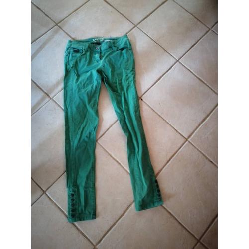 Pantalon Court Serre Creeks Vert T 36