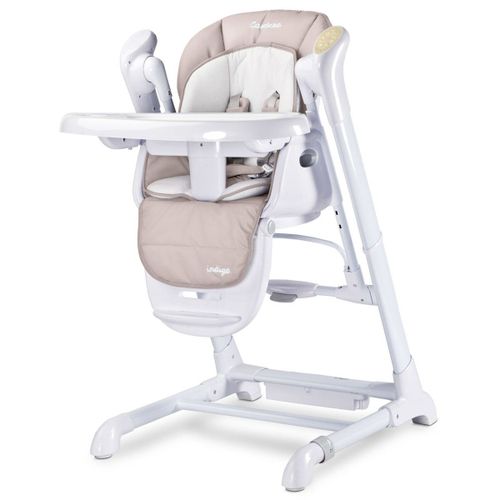 Indigo Chaise Haute Balancelle B?B? Musicale 2en1 Motoris?E Beige