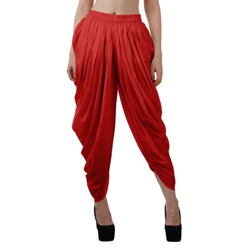 Moomaya Solide Pantalon Punjabi Patiala Salwar Dhoti Pour Les Femmes Lastiques Pantalon Bouffant Dtendue De Taille