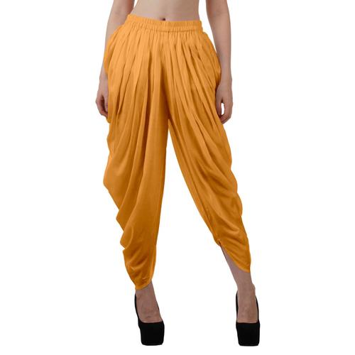 Moomaya Solide Pantalon Punjabi Patiala Salwar Dhoti Pour Les Femmes Lastiques Pantalon Bouffant Dtendue De Taille
