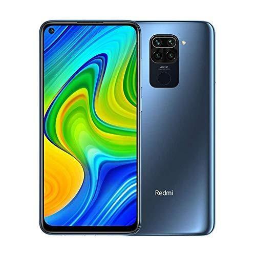 Xiaomi Smartphone Redmi Note 9 RAM 4GB ROM 128GB 6.53 ?FHD + DotDisplay 48MP Quad Caméra Hotshot 3.5mm Headphone Jack 5020 mAh NFC Gris, Midnight