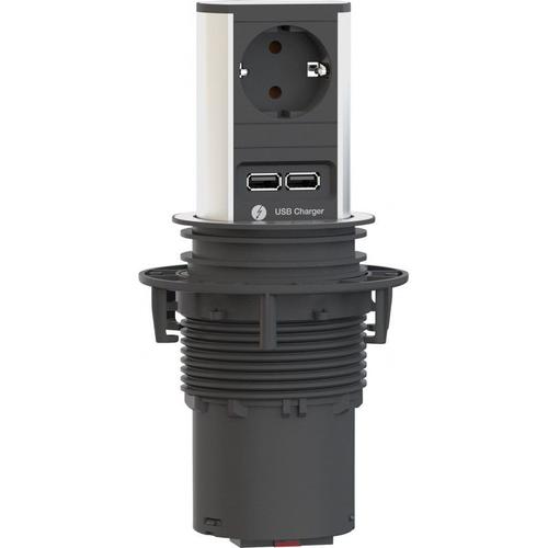 Colonne prise ELEVATOR 1xCEE7/3 1xUSB Charger Strom 2m