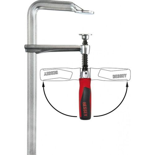 Pince à vis tout acier avec poignée fibre 400x120mm Poignée pliante Bessey
