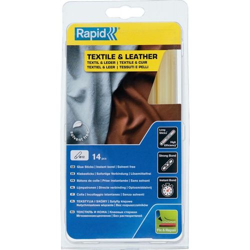 Batons de colles Textile et cuir ? 12 x 190 mm 14 Unités Blister Rapid