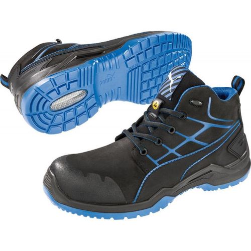 Chaussures De Sécurité Haute 634200. Esd.s3. 48.noir/bleu Puma