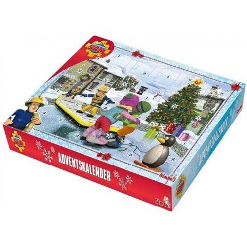 Sam Le Pompier - Calendrier De L'avent Noel, Figurines Et Accessoires - Univers De Jeu Action - Set Jouet Garcon + Carte Animaux
