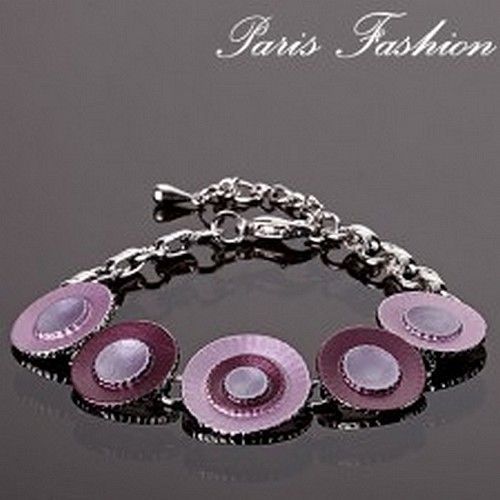 Bracelet Ajustable Boutons De Métal Rose