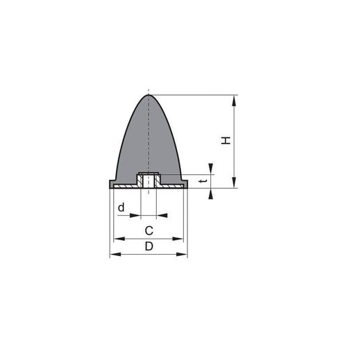 Silent bloc caoutchouc GP EP 30x36 M8