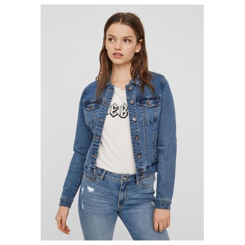 Veste En Denim Bleu Femme