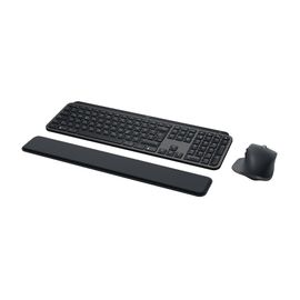 Logitech Combo de clés MX pour les entreprises | Gén 2 - Ensemble clavier et souris - rétroéclairé - sans fil - Bluetooth LE - QWERTZ - Suisse - graphite