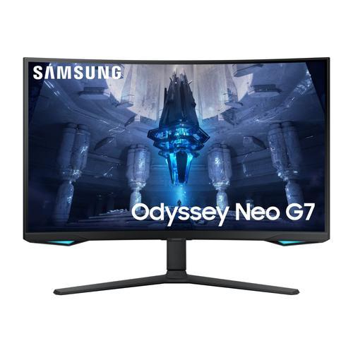 Samsung Odyssey Neo G7 S32BG750NP - G75NB Series - moniteur QLED - jeux - incurvé - 32" - 3840 x 2160 4K @ 165 Hz - VA - 350 cd/m² - 1000000:1 - HDR2000 - 1 ms - 2xHDMI, DisplayPort - noir