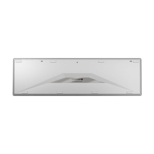 CHERRY KW 9100 SLIM - Clavier - sans fil - 2.4 GHz, Bluetooth 4.0 - AZERTY - Français Belgique - commutateur : CHERRY SX - argent, blanc
