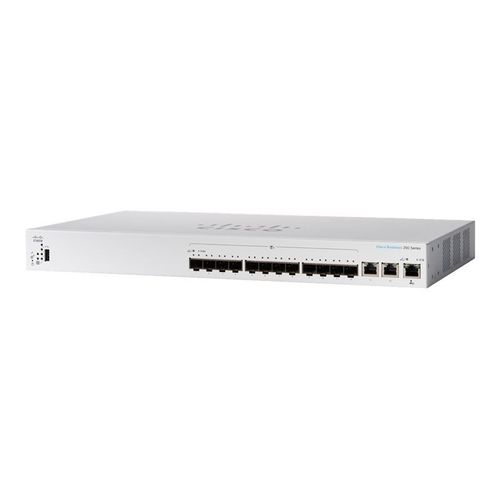 Cisco Business 350 Series CBS350-12XS - Commutateur - C3 - Géré - 10 x 10 Gigabit SFP+ + 2 x combo 10 Gigabit SFP+/RJ-45 - Montable sur rack