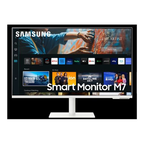 Samsung S32CM703UU - M70C Series - écran LED - Intelligent - 32" - 3840 x 2160 4K @ 60 Hz - VA - 300 cd/m² - 3000:1 - HDR10 - 4 ms - HDMI, USB-C - haut-parleurs - blanc chaud