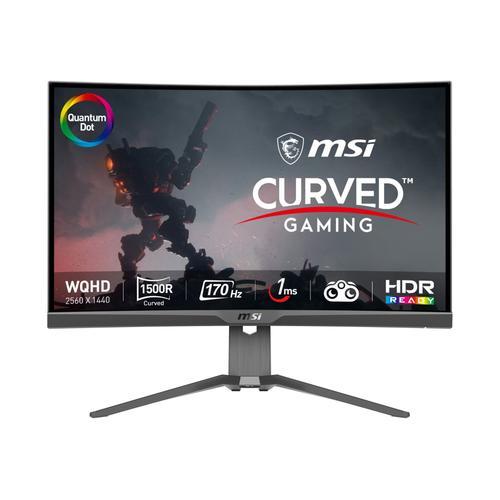 MSI MAG 275CQRF-QD - Écran LED - jeux - 27" - 2560 x 1440 WQHD @ 170 Hz - VA - 300 cd/m² - 4000:1 - 1 ms - 2xHDMI, DisplayPort, USB-C