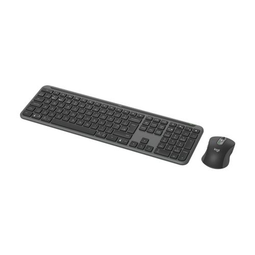Logitech Signature Slim Combo MK950 - Ensemble clavier et souris - 100% - full size - sans fil - Bluetooth 5.1 LE - AZERTY - Français - graphite