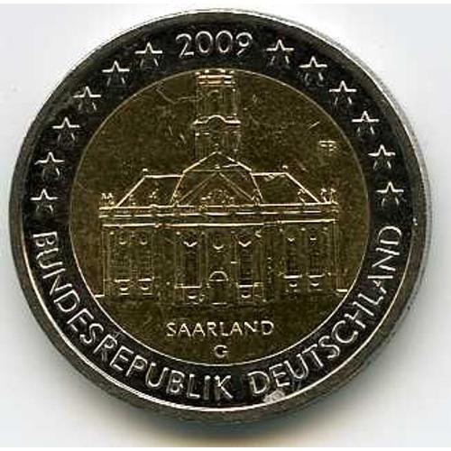 Allemagne 2 Euros 2009 Atelier G Commémorative Saarland