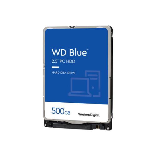 WD Blue WD5000LPCX - Disque dur - 500 Go - interne - 2.5" - SATA 6Gb/s - 5400 tours/min - mémoire tampon : 16 Mo