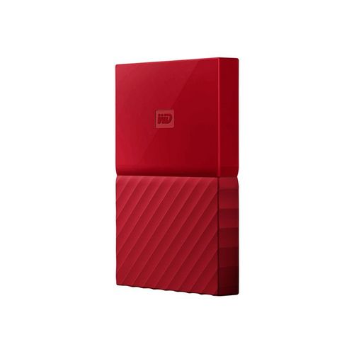 WD My Passport WDBYNN0010BRD - Disque dur - chiffré - 1 To - externe (portable) - USB 3.0 - AES 256 bits - rouge