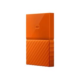 WD My Passport WDBYFT0030BOR - Disque dur - chiffré - 3 To - externe (portable) - USB 3.0 - AES 256 bits - orange