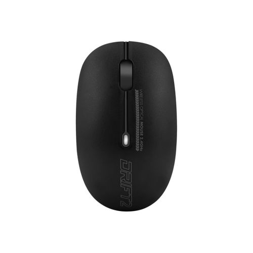 Suza Advance Drift 2 - Souris - droitiers et gauchers - optique - 3 boutons - sans fil - 2.4 GHz - récepteur sans fil USB - noir