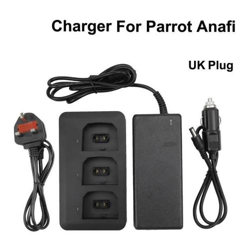 Pour Parrot Drone Anafi Multi-Batteries Balance Chargeur Rapide Adaptateur Et Chargeur De Voiture Dr123 Fkt86