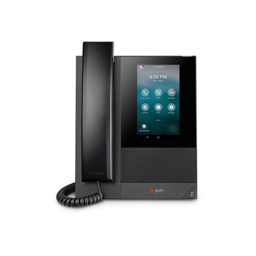 Poly CCX 400 - Téléphone VoIP avec ID d'appelant/appel en instance - SIP - 24 lignes - noir