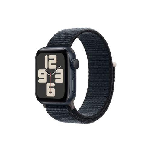 Apple Watch Se (Gps) - 2e Génération - 40 Mm - Aluminium Minuit - Montre Connectée Avec Bracelet Sport - Textile - Minuit - Taille Du Poignet : 145-220 Mm - 32 Go - Wi-Fi, Bluetooth - 26.4 G