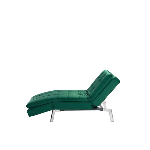 Chaise Longue Réglable Vert Émeraude Loiret