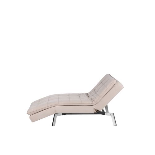Chaise Longue Réglable Beige Loiret