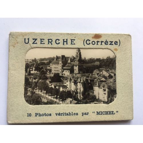 Pochette 10 Mini Photos -Uzerche-1950