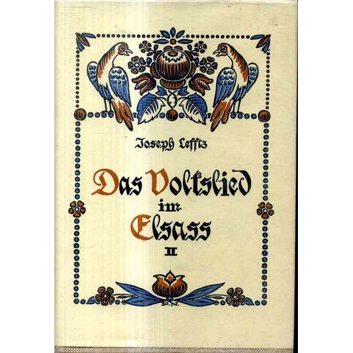 Das Volkslied Im Elsass Band 2