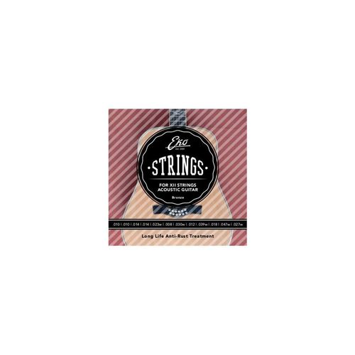 Eko Acb1047l-12 - Cordes Guitare Acoustique 12c. Bronze 10-47 Light