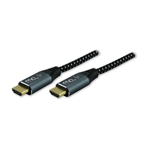 MCL - Ultra High Speed - câble HDMI avec Ethernet - HDMI mâle pour HDMI mâle - 2 m - noir, gris - support pour 8K60Hz, support 4K 120 Hz, support Ethernet
