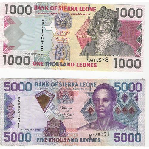 Lot 2 Billets Du Sierra Leone