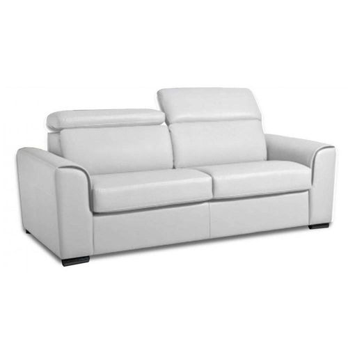 Canapé Convertible Express Imola Matelas 18cm Couchage 140 Cm Polyuréthane Blanc Cassé