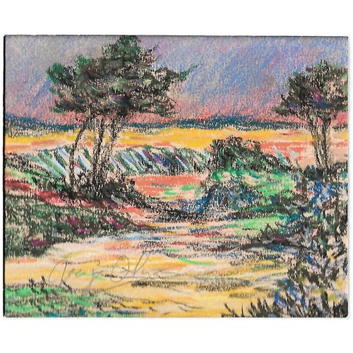 Paysage N° 63 - Pastel Original