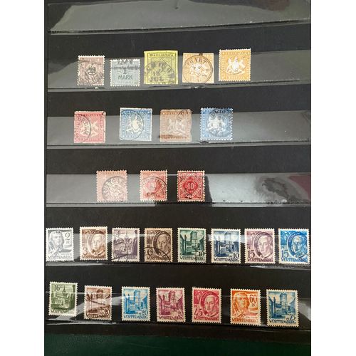 Timbres Wurtemberg Et Colonie Française Wurtemberg Lot 34