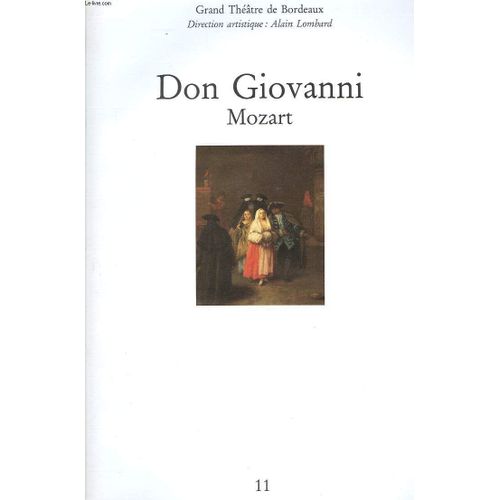 Programme Don Giovanni Opéra De Bordeaux 1992