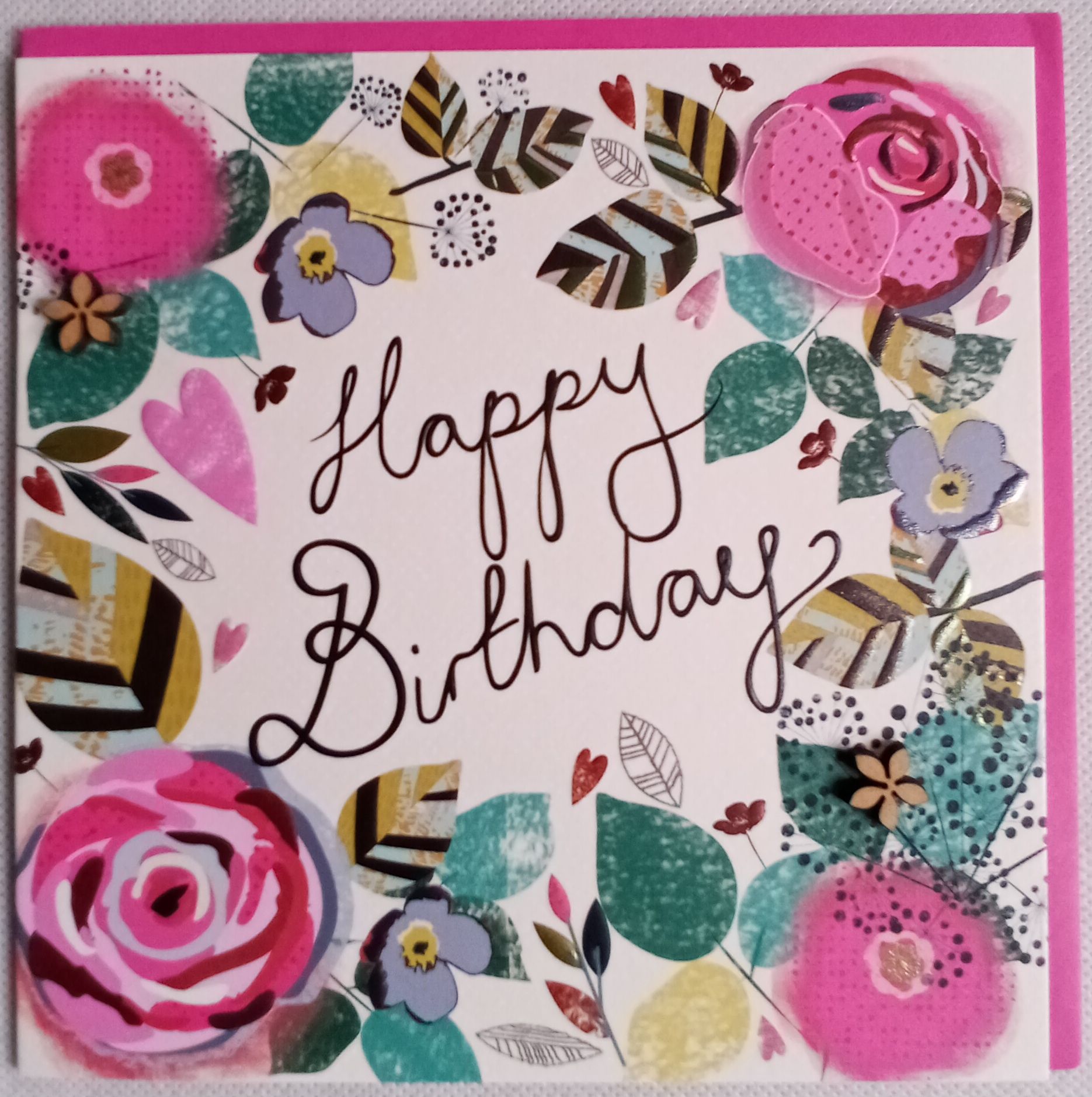 Carte De Voeux Anniversaire Happy Birthday Carte 2 Volets Impression En 3d Enveloppe Laura Darrington Design Enfant Adulte Homme Femme Rakuten