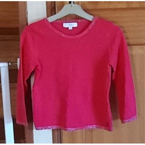 Pull Rose Fuschia 4-5 Ans