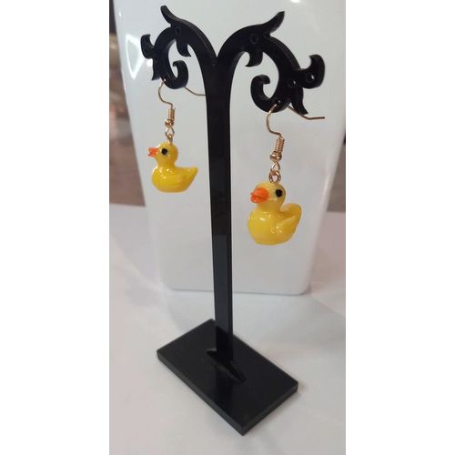 Boucles D'oreilles Canard Jaune