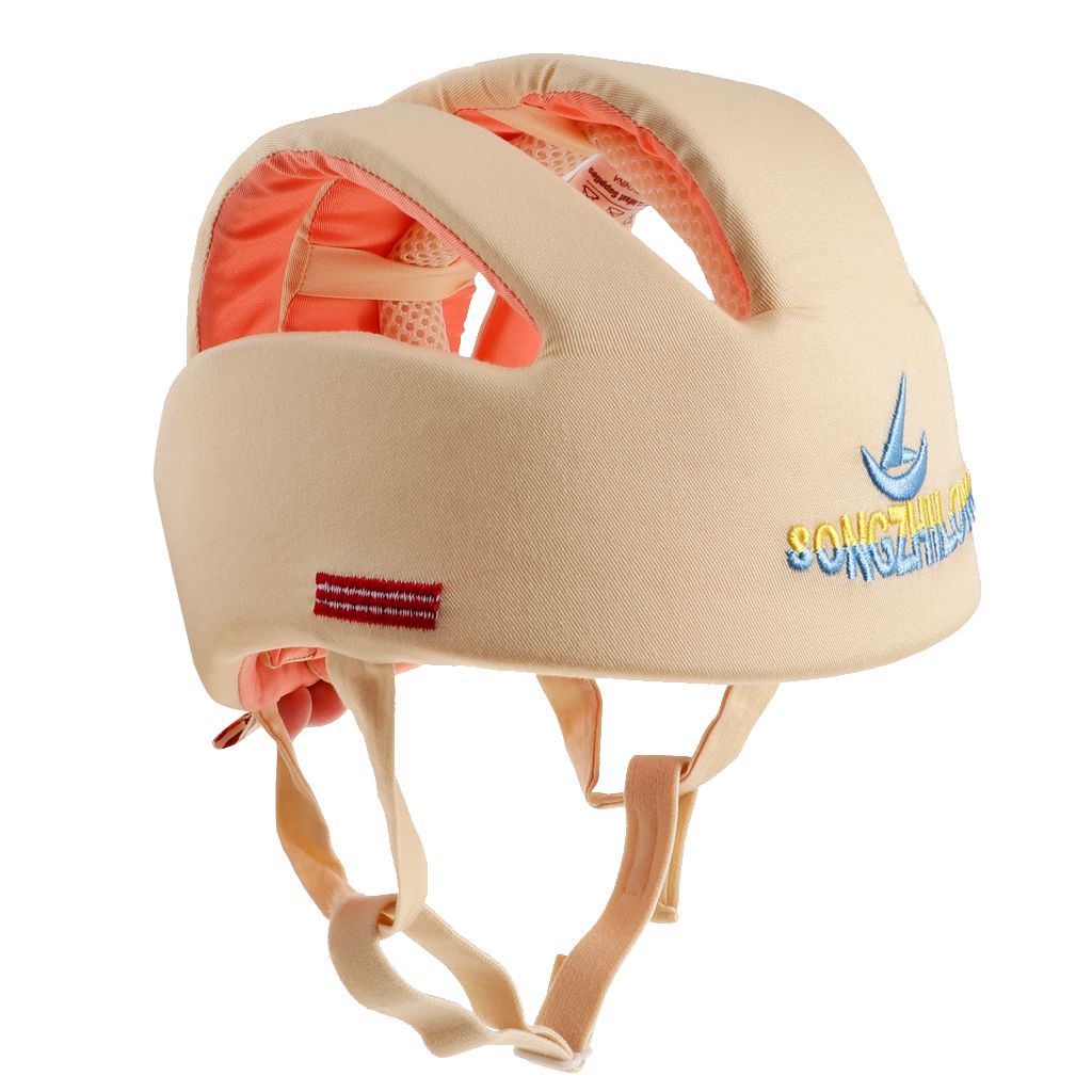 Casque De Securite Ajustable Pour Bebe En Mousse Anti Choc Ixpe Beige Rakuten