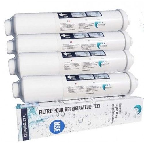 4x filtre à eau pour Réfrigérateur Compatible Tout Frigo Americain Ou Standard