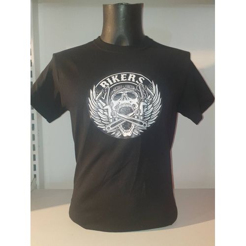 T Shirt Tête De Mort Biker Taille S
