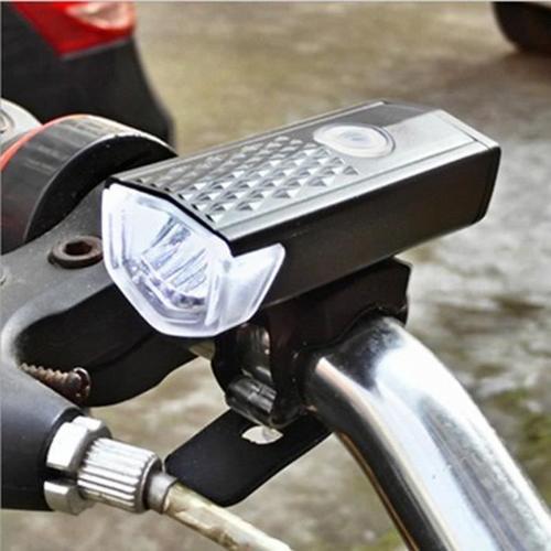 Usb Rechargeable Led Vélo Vélo Vélo Front Light Headlihgt Lampe Torche Fkt99