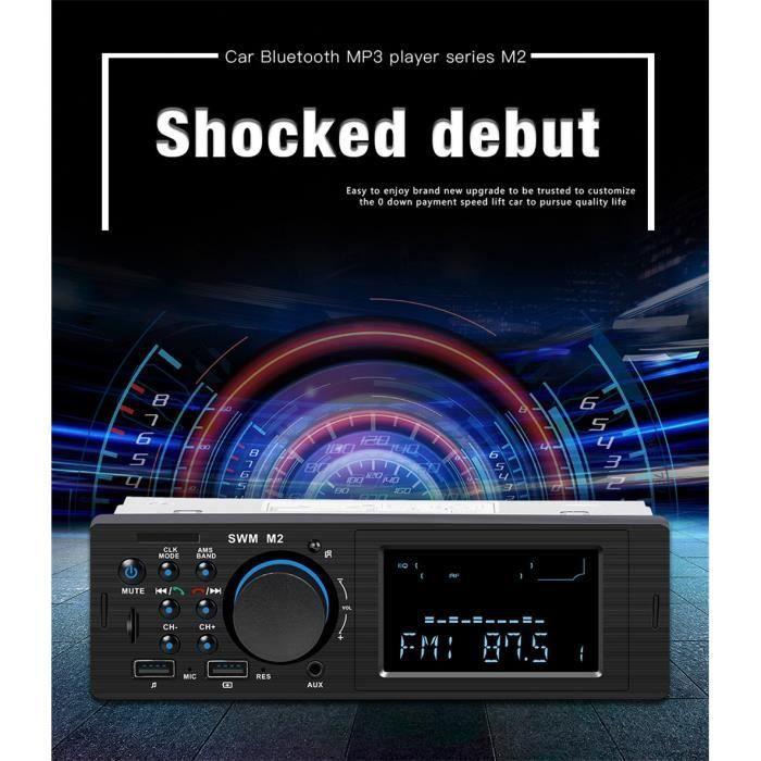 Voiture MP3 Bluetooth voiture ancienne MP3 stéréo radio USB AUX voiture  classique audio stéréo FKT86