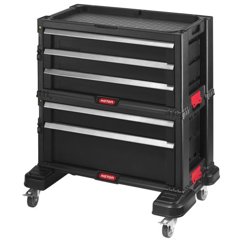 Keter 237007 Module de servante - 5 tiroirs - noir